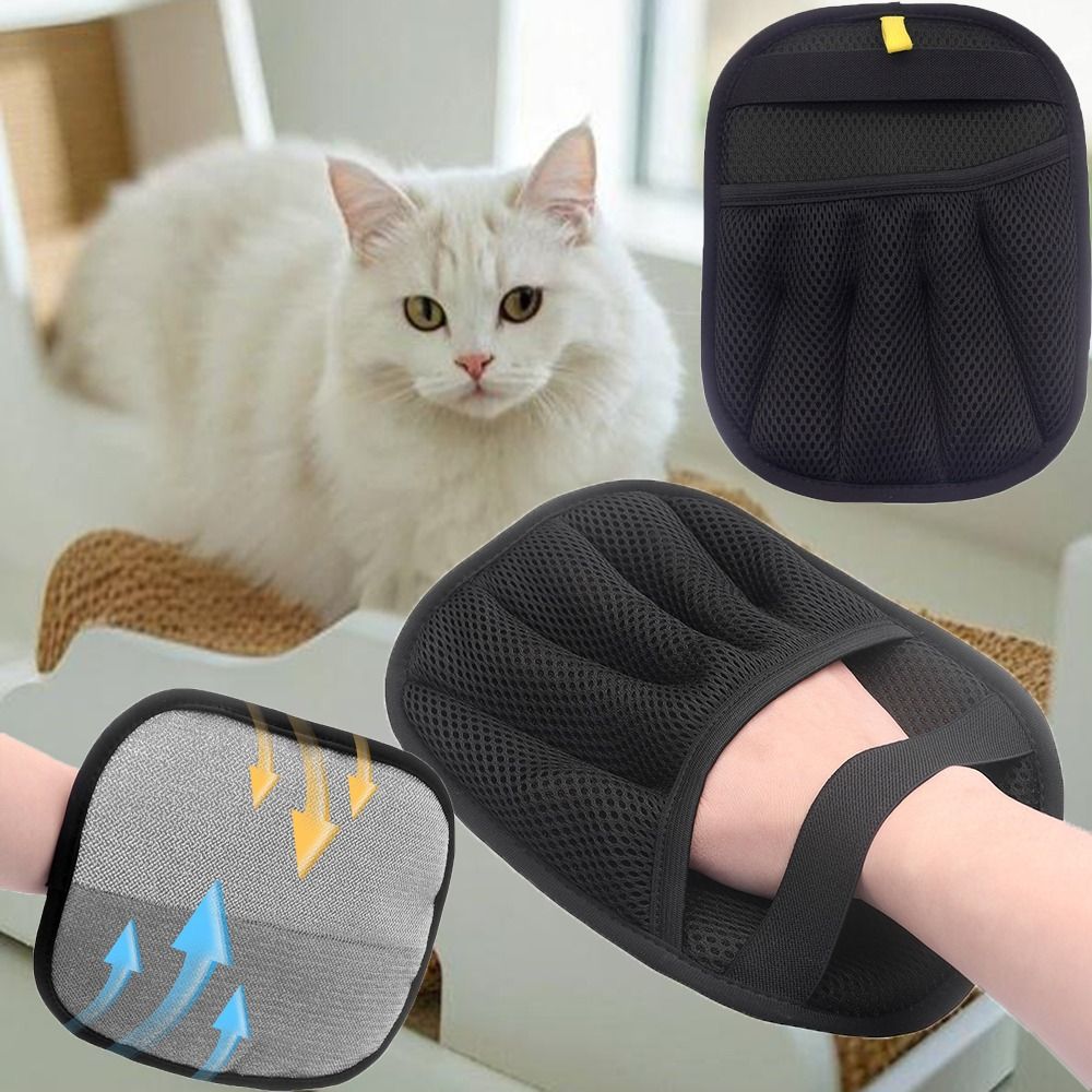 Pet Grooming Glove - Gants bidirectionnels réutilisables antidérapants pour l'épilation