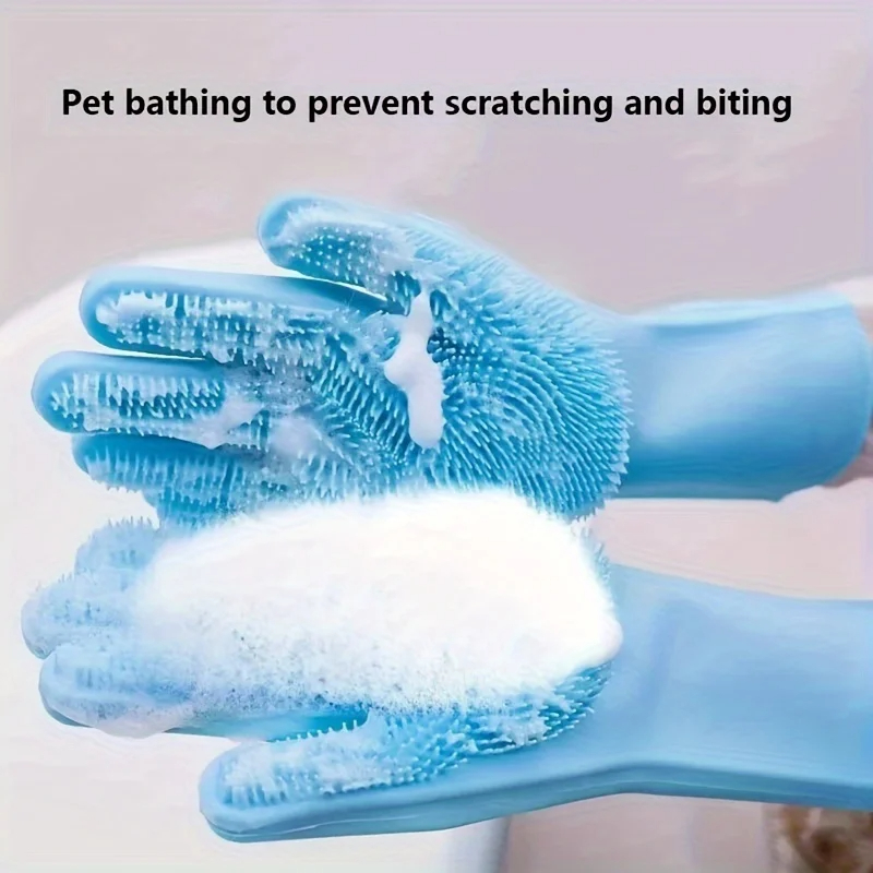 Pet Grooming Glove - Gants de toilettage multifonctionnels en silicone