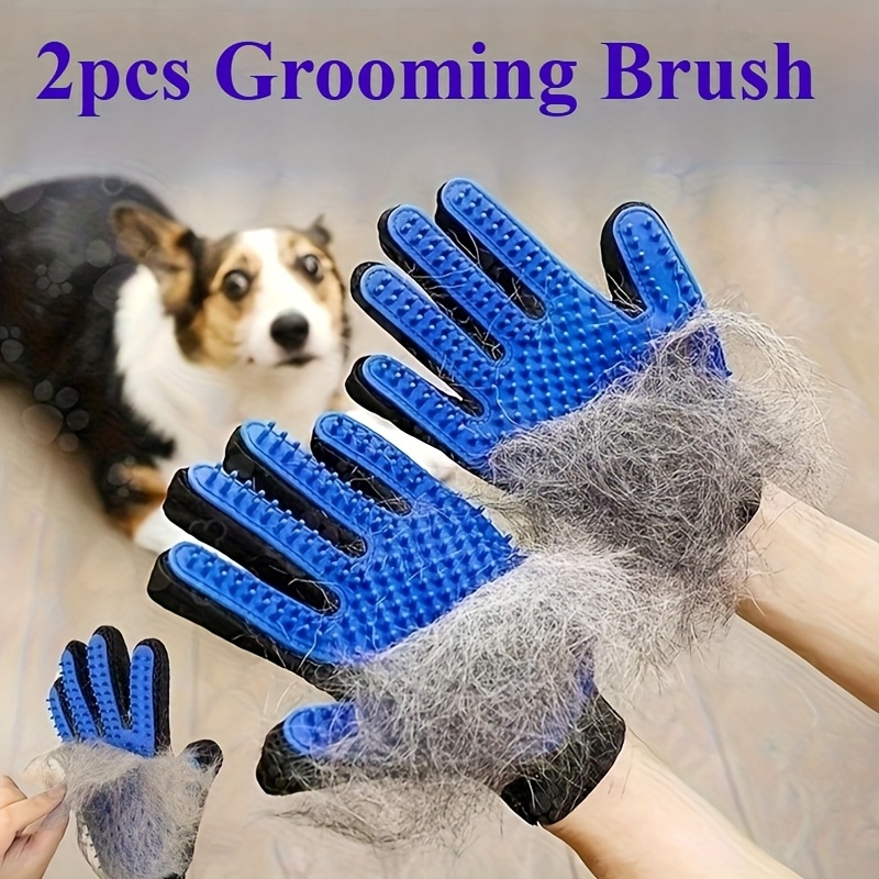 Pet Grooming Glove - 2 gants de toilettage pour animaux