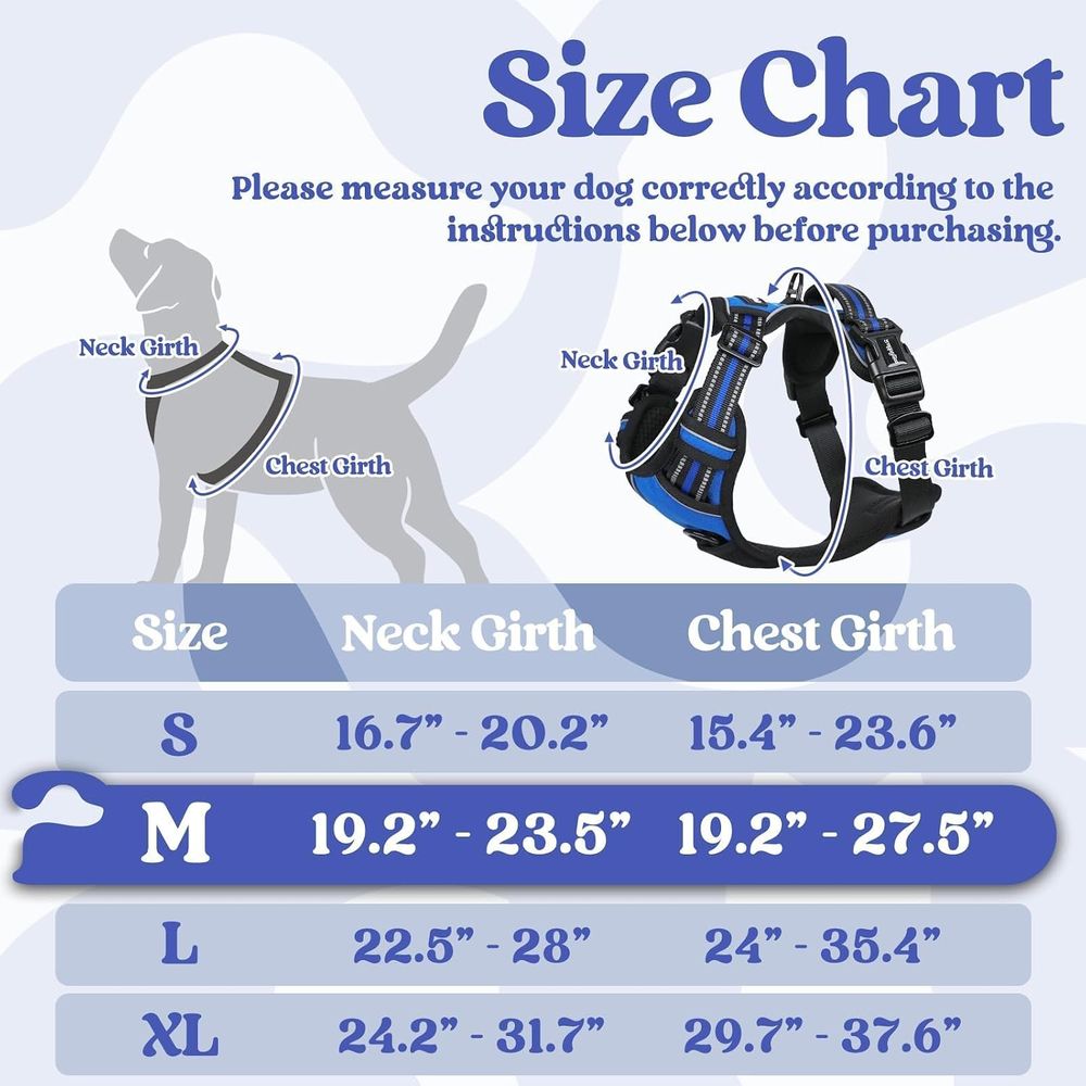 Harnais pour chien de taille m - No Pull Dog Harness avis et prix
