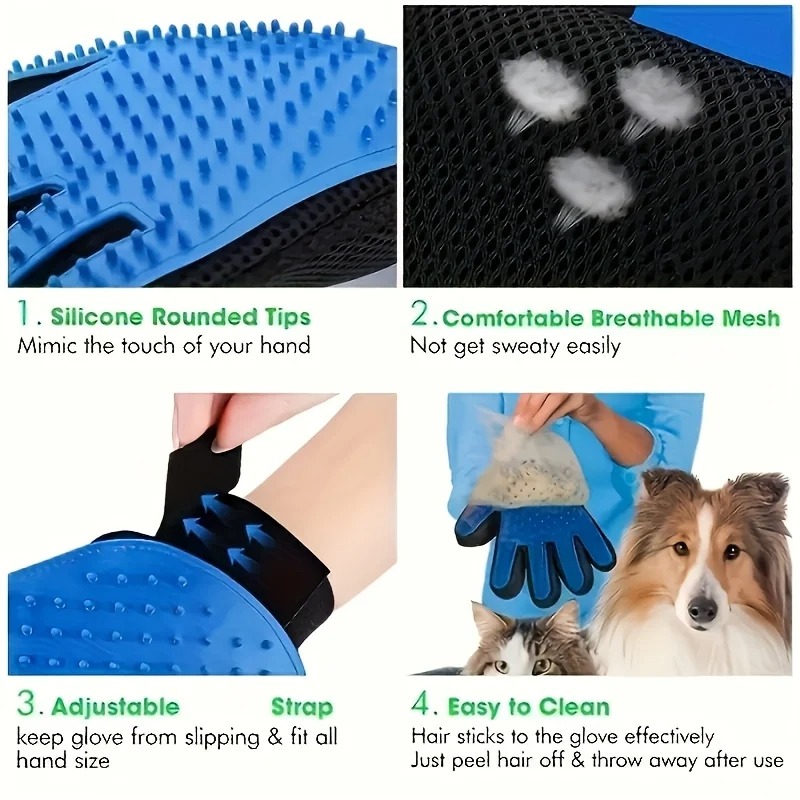 Gant de toilettage pour animau - Pet Grooming Glove avis et prix
